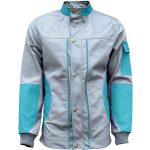 4626A női munkaruhaszett szürke-türkiz