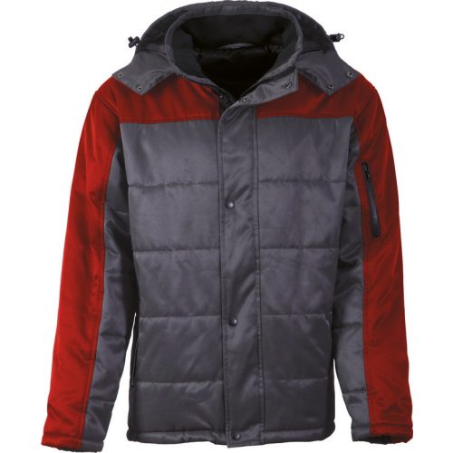 46638 Premium zimska jakna, tamnosiva - crvena