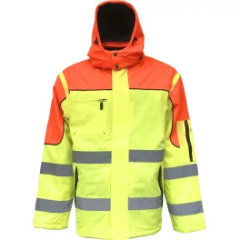   466561 Télikabát levehető ujjal jól láthatósági színekben