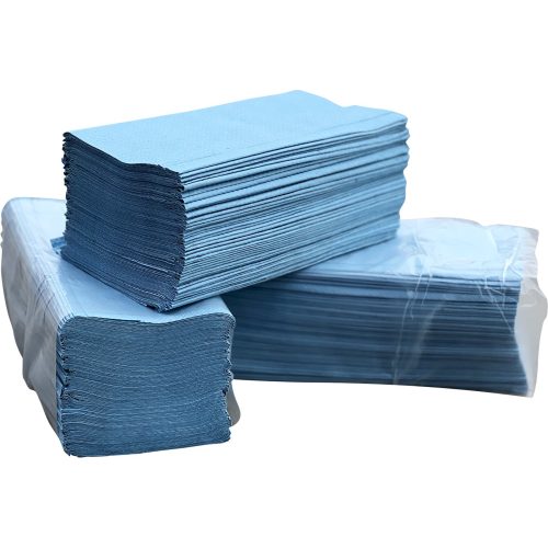 4857K40 hajtogatott kék kéztörlő papír