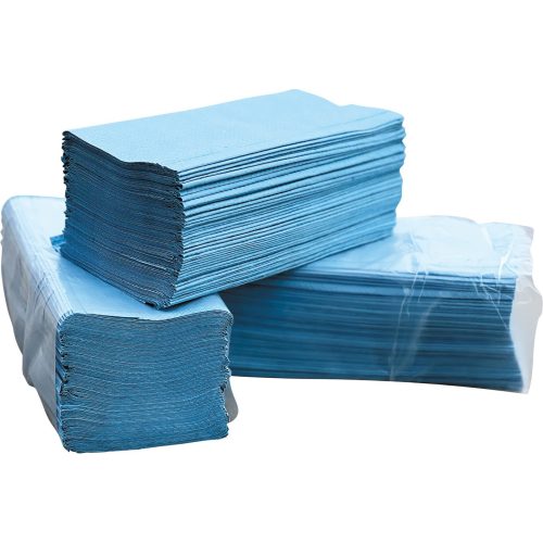 4857K45 hajtogatott kék kéztörlő papír
